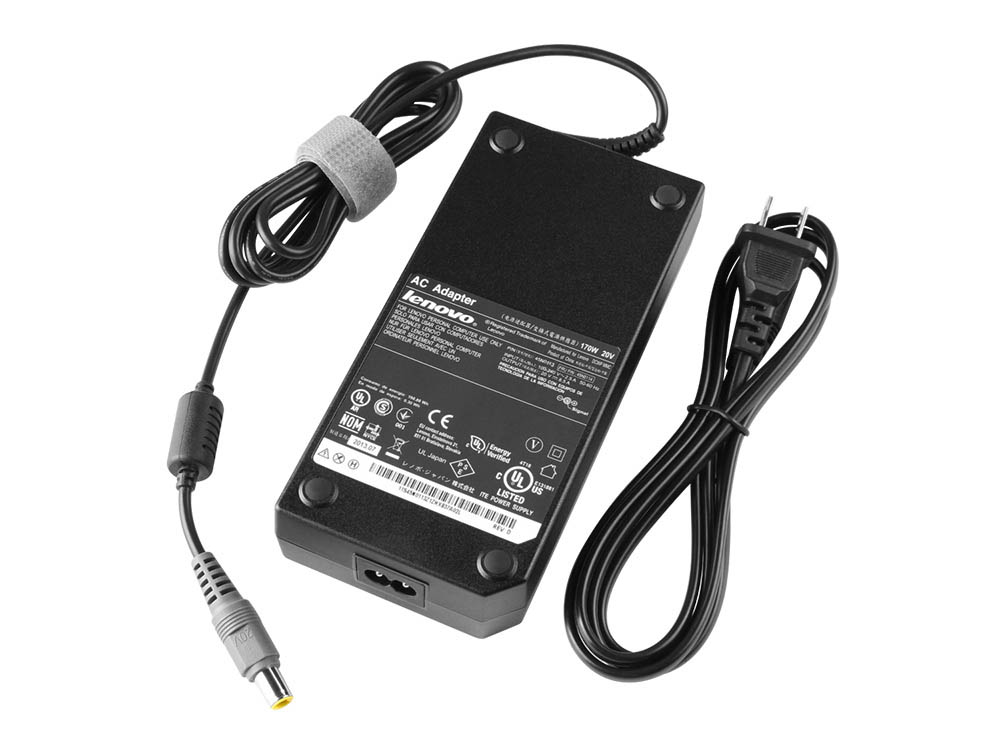 Original 170W Lenovo ThinkPad W530 2441-46U AC Adapter Charger Power Cord