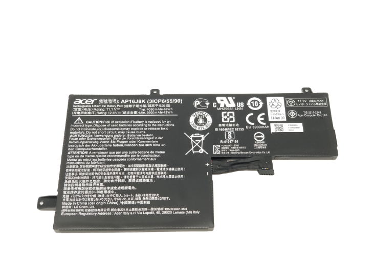 Original Acer AP16J8K Battery 45Wh 4050mAh 3-Cell