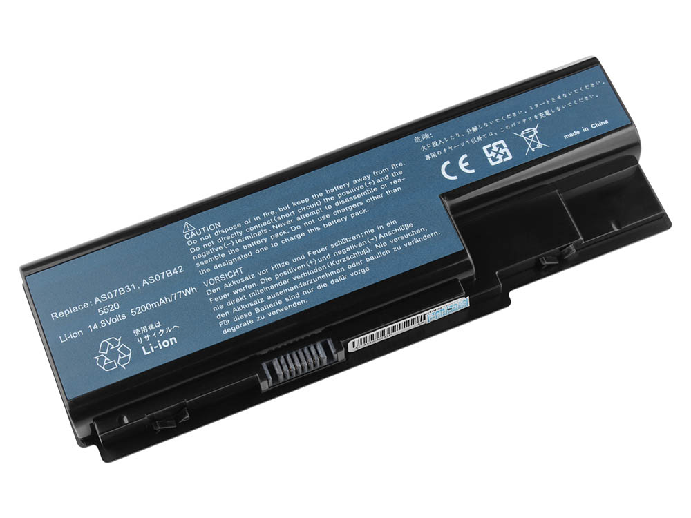 5200mAh 8Cell Emachines AS07B32 Battery