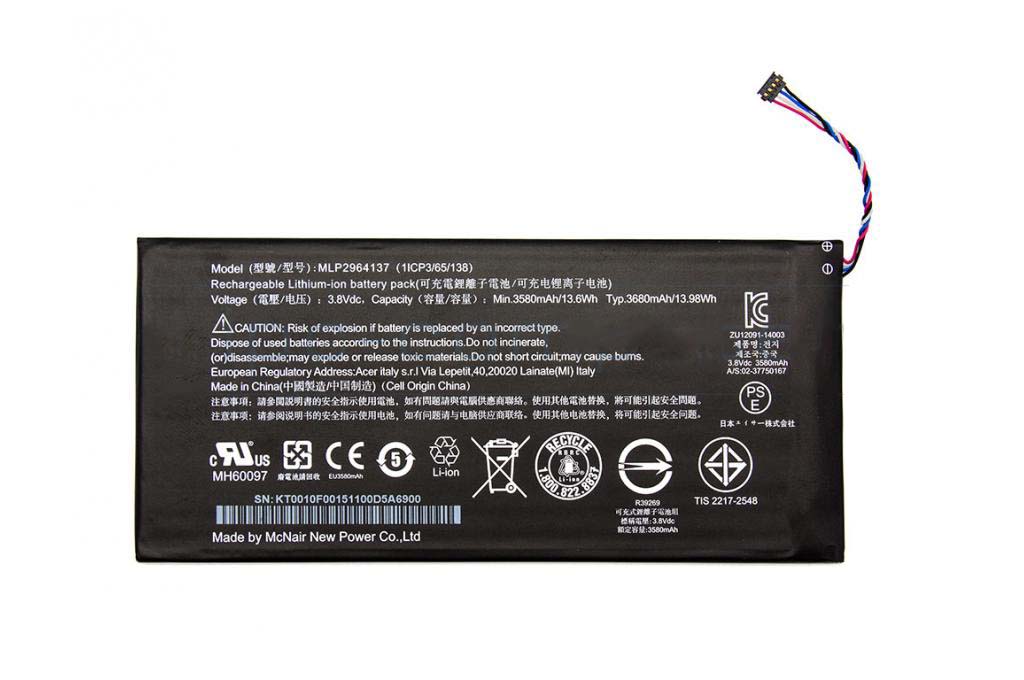 Original Acer A1402 Battery 13.98Wh 3680mAh 1-Cell