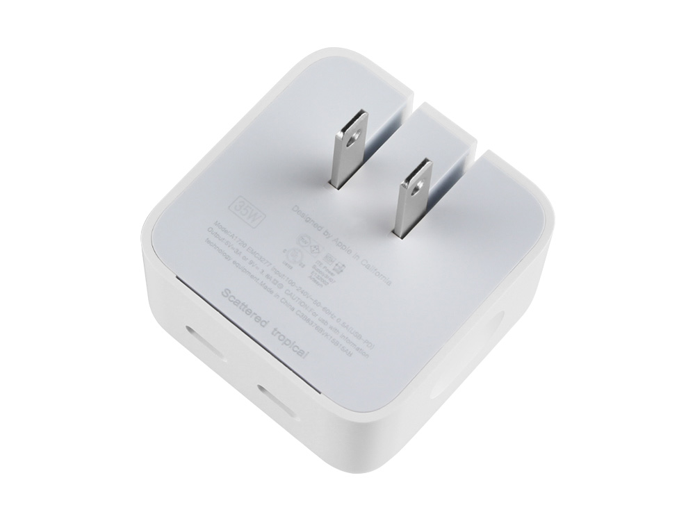 35W Dual USB-C Charger for Apple iPhone 8 AC Adapter