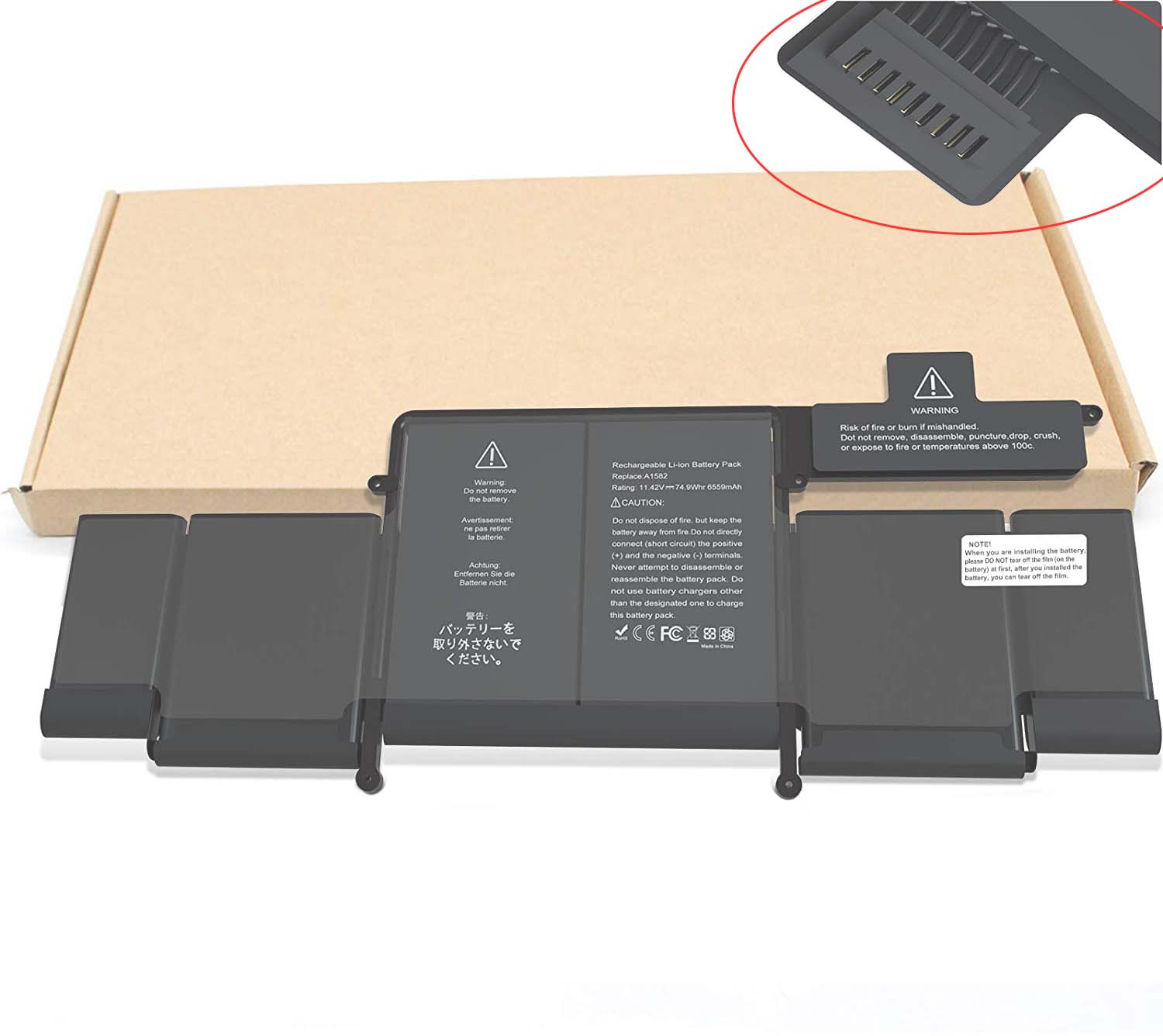 Battery Apple MacBook Pro(MGX82CH/A) 6559mAh 74.9Wh