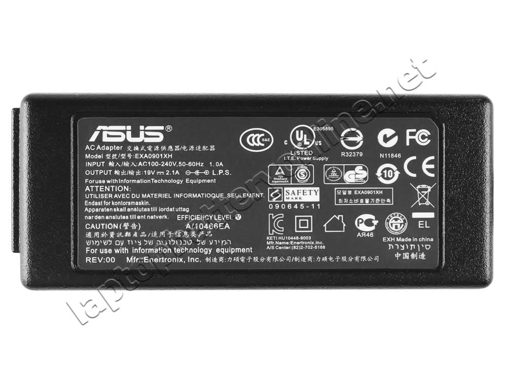 40W Asus Eee PC 1201NL-BLK001x 1201NL-BLK002X AC Adapter Charger - Click Image to Close