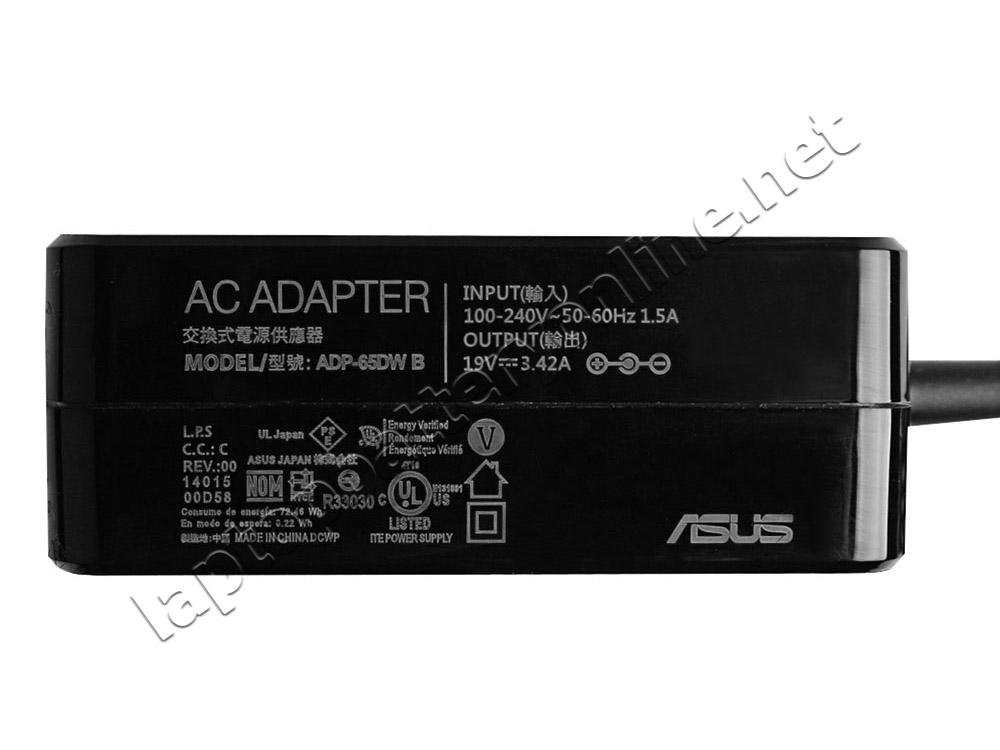 Original 65W Asus VivoBook V551LB-DB71T AC Adapter Charger Power Cord - Click Image to Close