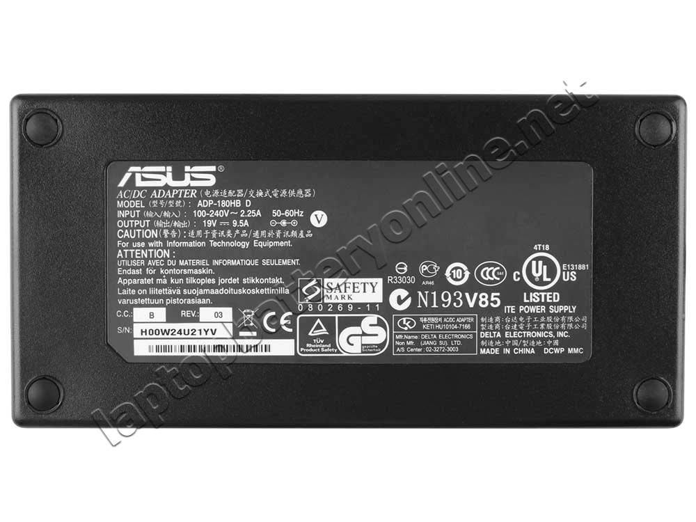 Original 180W Asus G75VW-AS71 AC Adapter Charger Power Cord - Click Image to Close