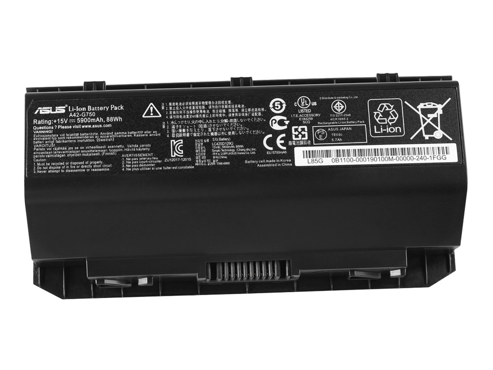 Original 5900mAh 88Wh 8 Cell Asus ROG G750JH-T4060H Battery