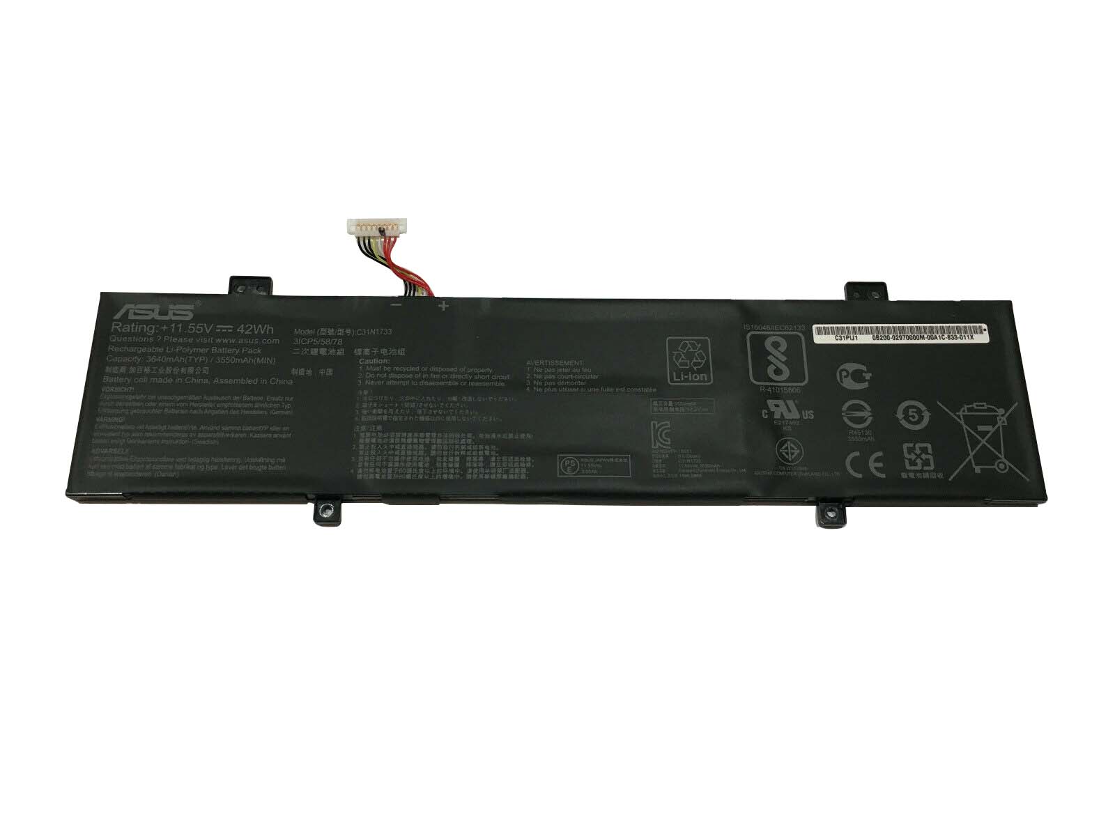 Original Asus 0B200-02970000 Battery 42Wh 3640mAh 3-Cell