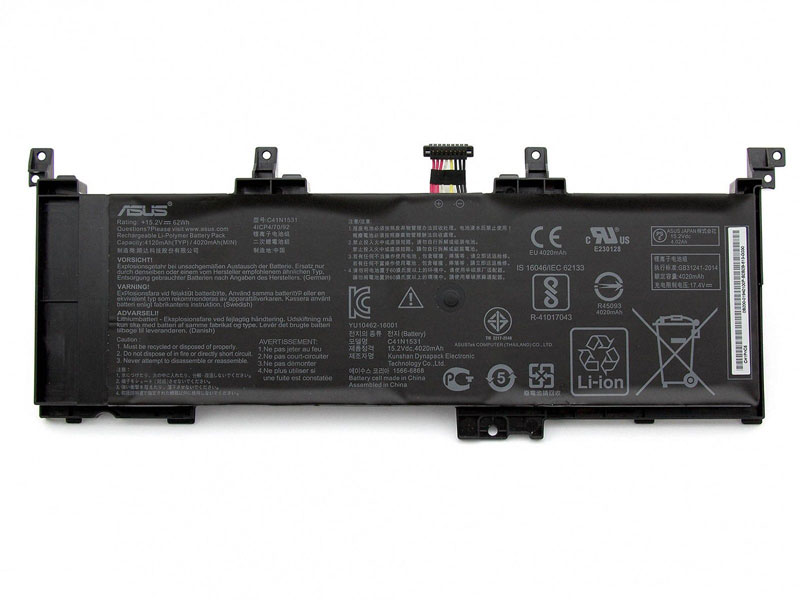 Original 4020mAh 62Wh 4 Cell Asus ROG GL502VS-DB74 Battery