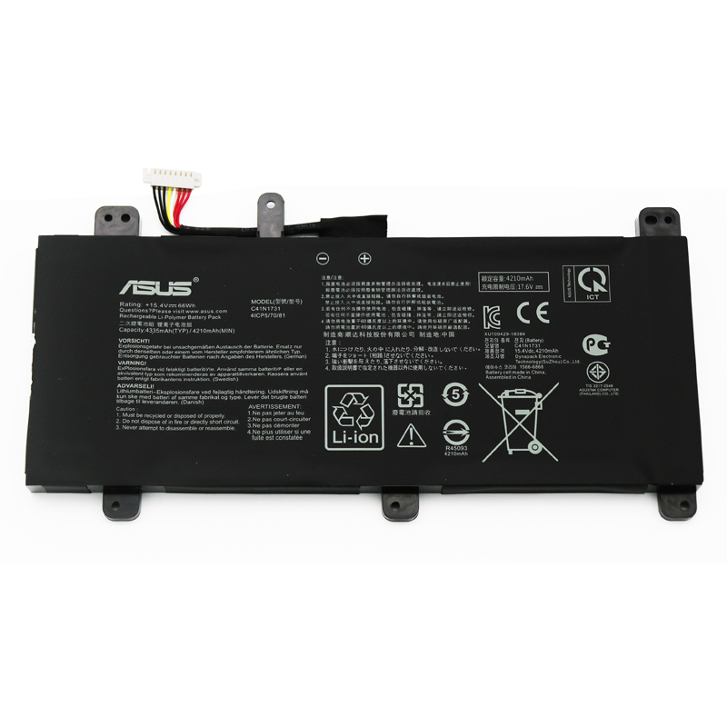 Original Battery Asus C41N1731 4335mAh 66Wh