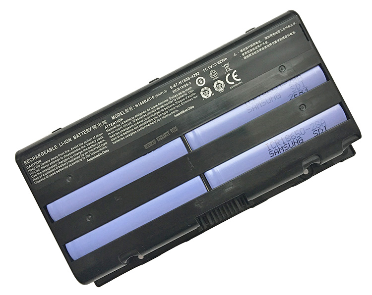 Original Clevo N151RF Battery 62Wh 5585mAh 6-Cell