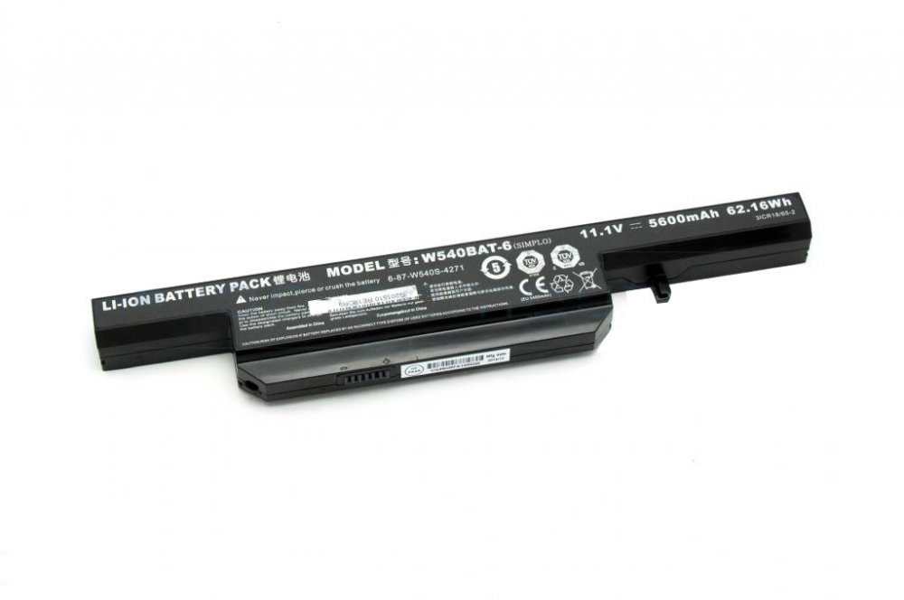 Original Clevo W545EU Battery 62.16Wh 5600mAh 6-Cell