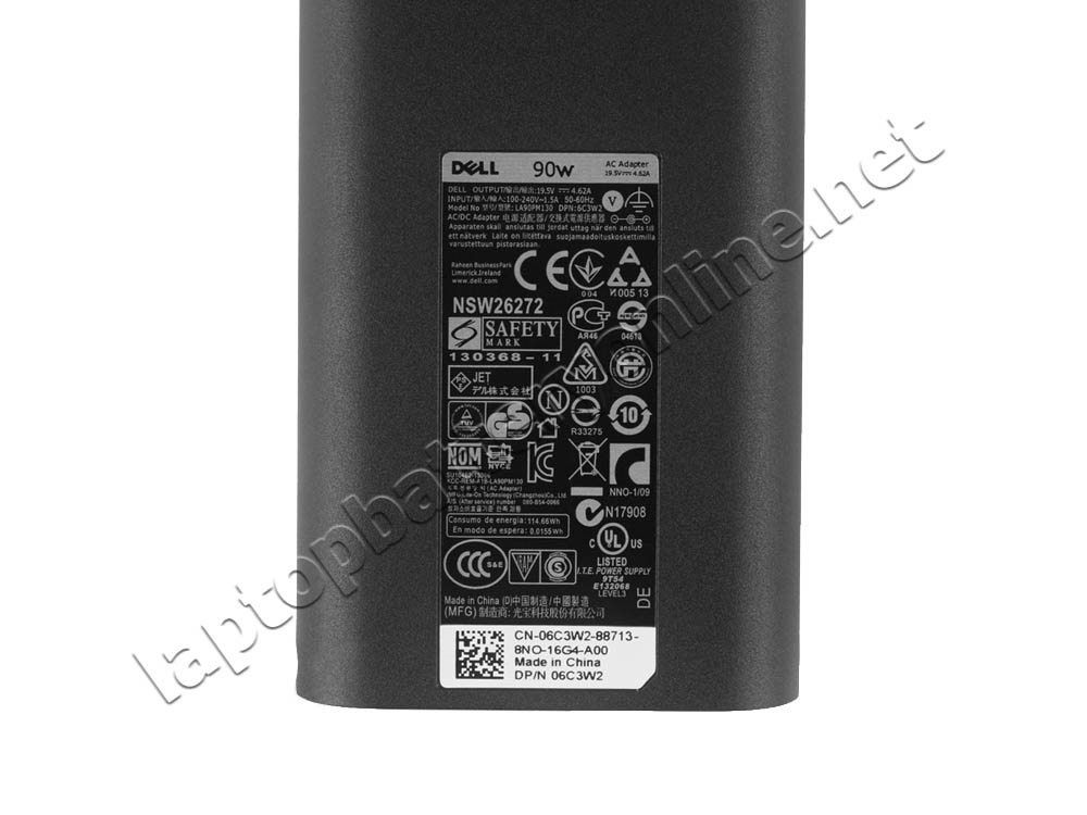Original 90W Dell Latitude E6540 3330 10221 AC Adapter Charger Power Cord - Click Image to Close