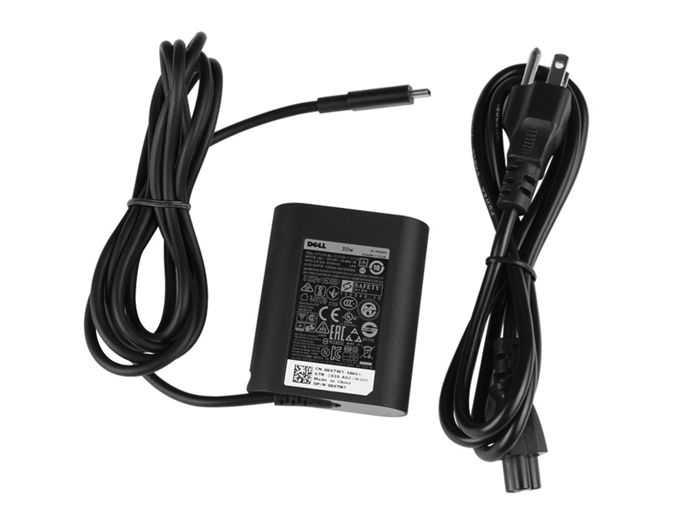 USB-C Dell FTHM3 RDYGF AC Adapter Charger 30W