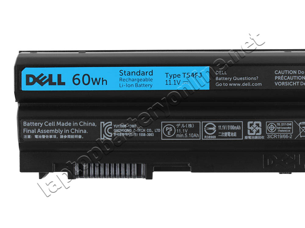 6 Cell Dell RFJMW RXJR6 T54FJ X57F1 TPHRG WJ383 Y61CV Battery - Click Image to Close