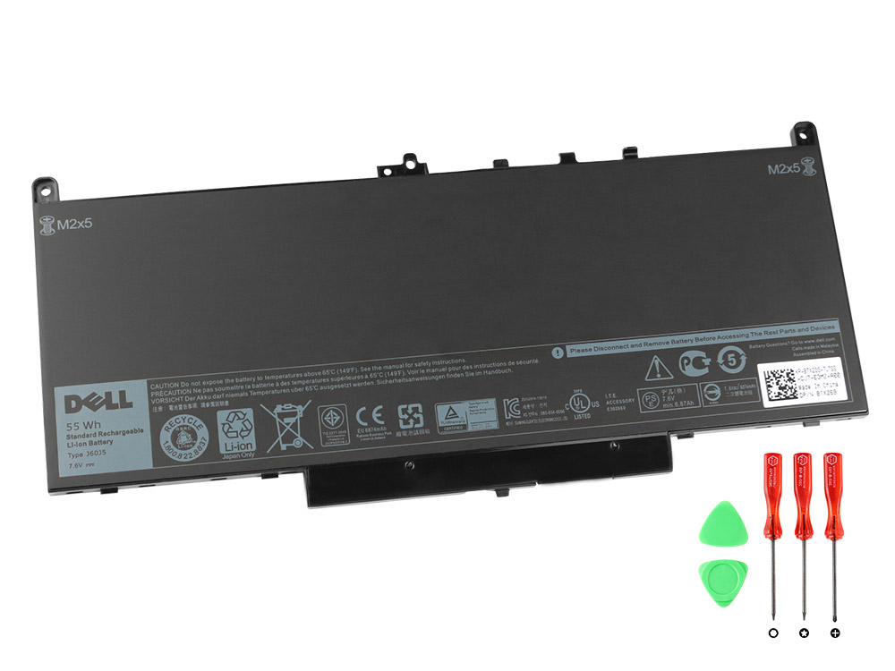 Original 7080mAh 55Wh 4 Cell Dell Latitude 12 E7270 Battery