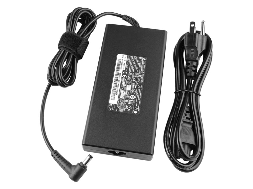 Original 180W Slim Charger MSI GP62MVR 7RF-456NL AC Adapter + Cable