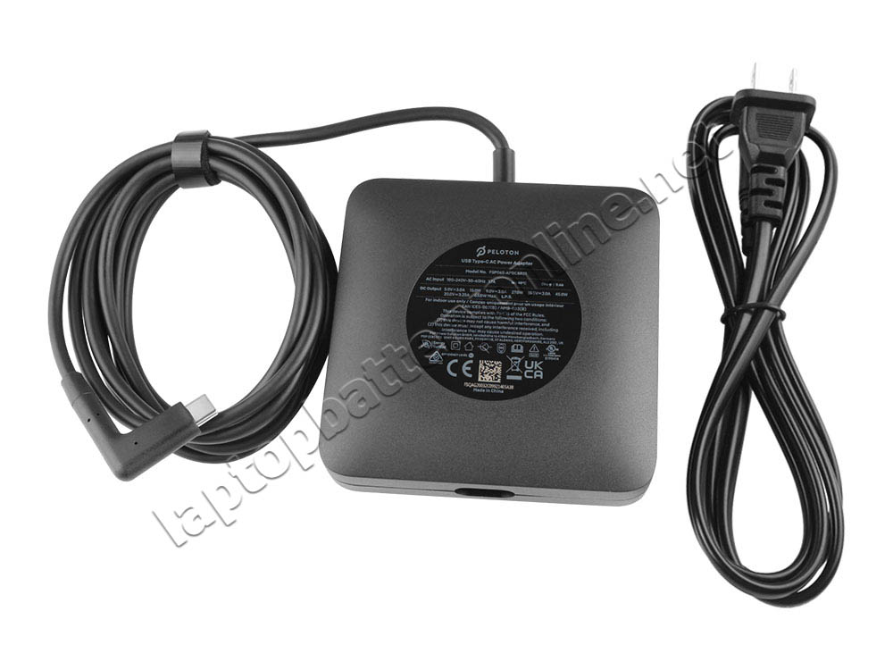 Original 65W USB-C Fujitsu Lifebook E4512 (VFY:E4512M15BMDE) AC Adapter Charger + Power Cord