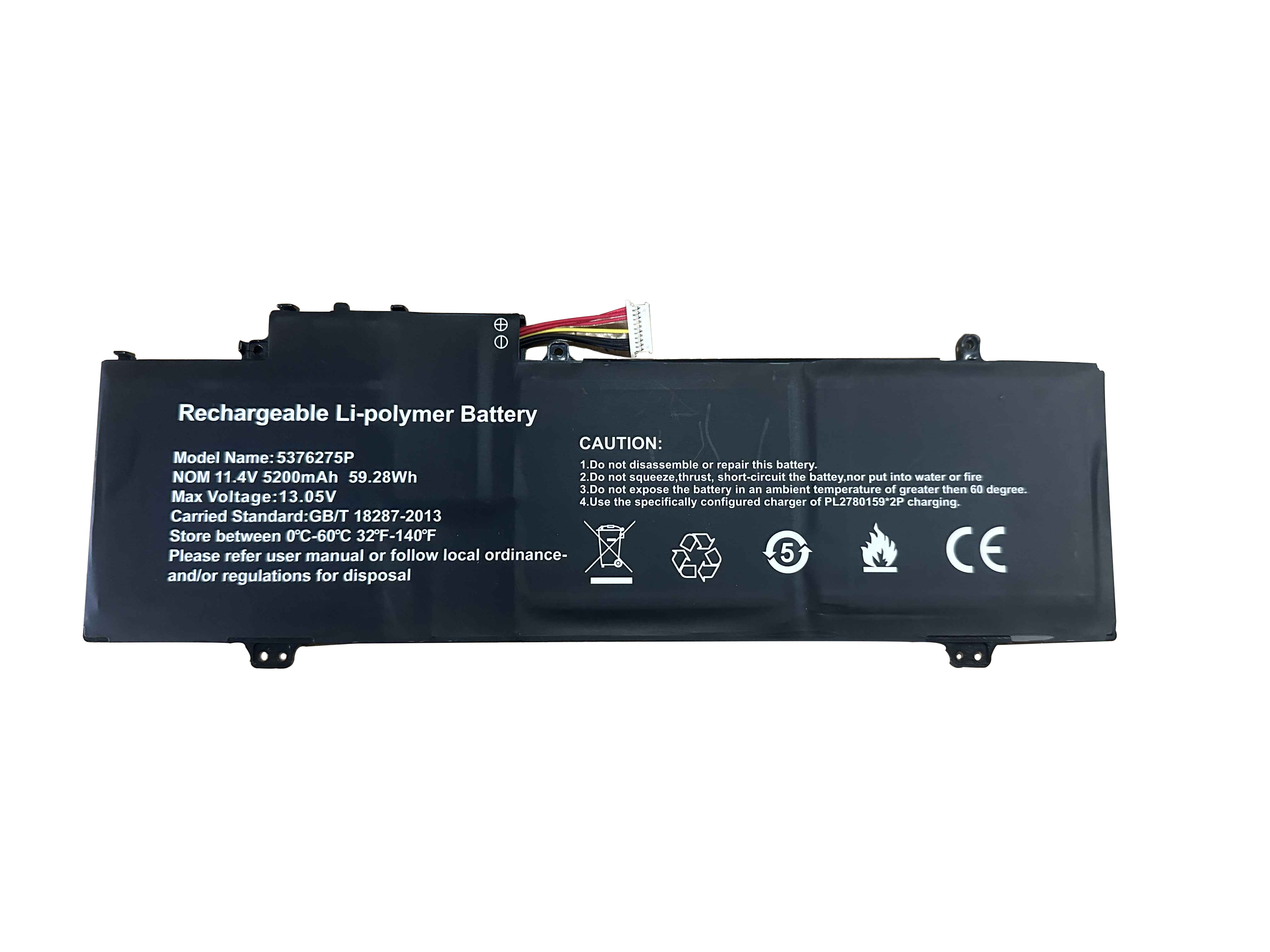 Battery Gateway GWTN141-2BL 5200mAh 59.28Wh