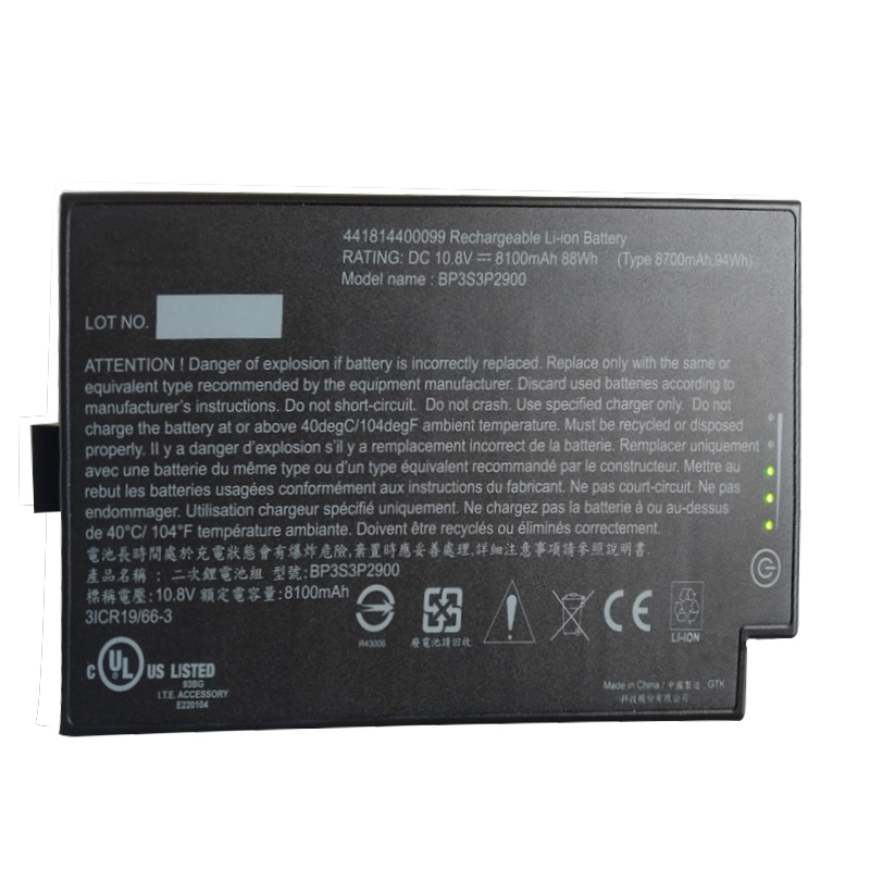 Original Getac BP3S3P2900 Media Bay Battery 88Wh 8100mAh 9-Cell