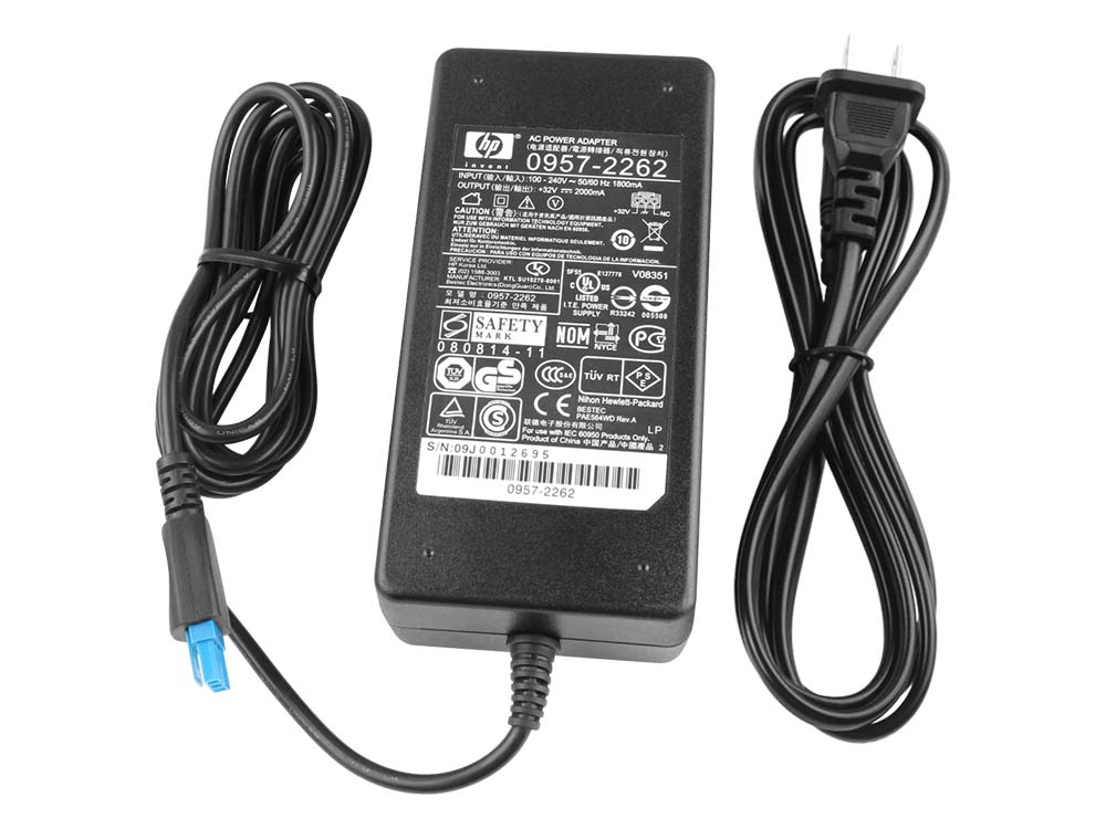 Original 64W HP 0957-2262 0957-2283 Printer AC Adapter Charger