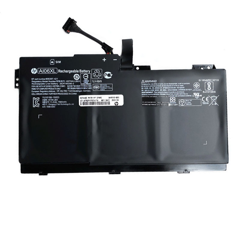 Original Battery HP 808451-002 7860mAh 96Wh