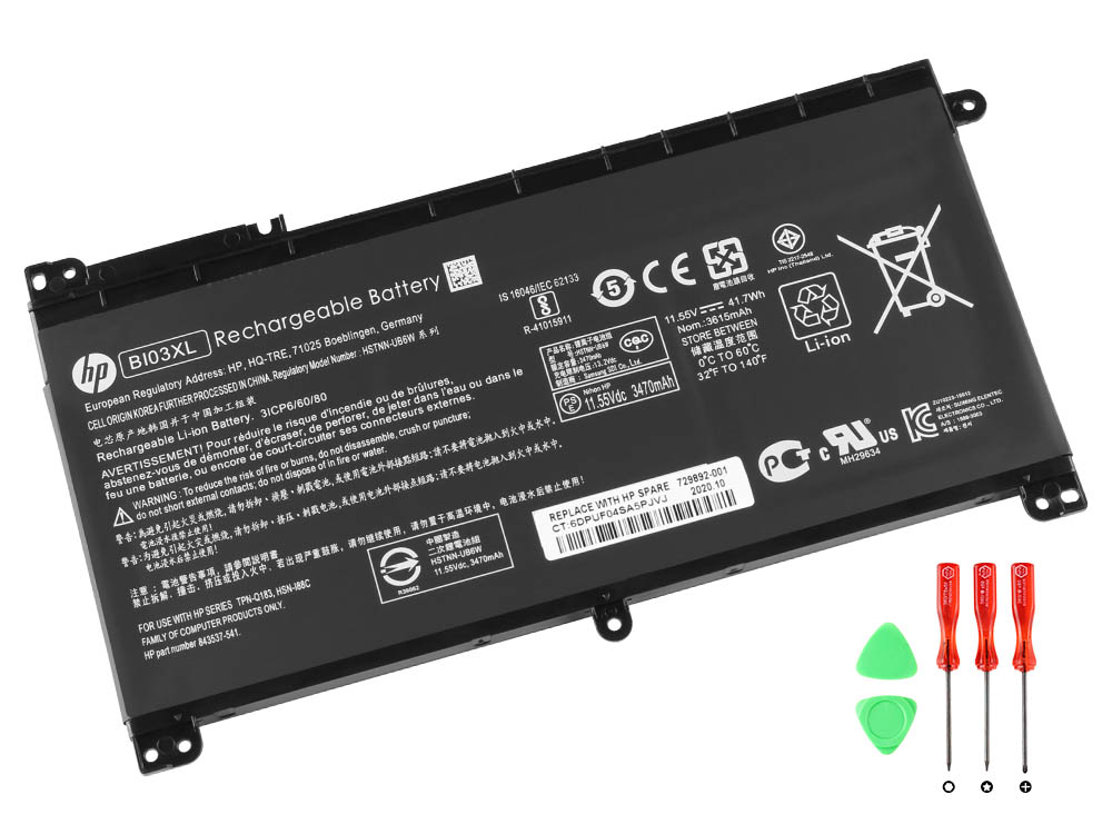 Original Battery HP Stream 14-cb034nf 14-cb044nf 3470mAh 41.7Wh