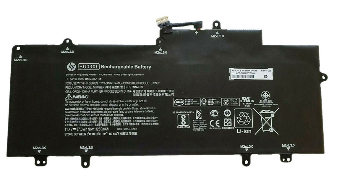 Original HP BU03037XL-PL Battery 37.3Wh 3280mAh
