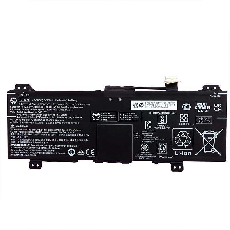 Original Battery HP Chromebook 14at-na100 touch 6000mAh 47.3Wh