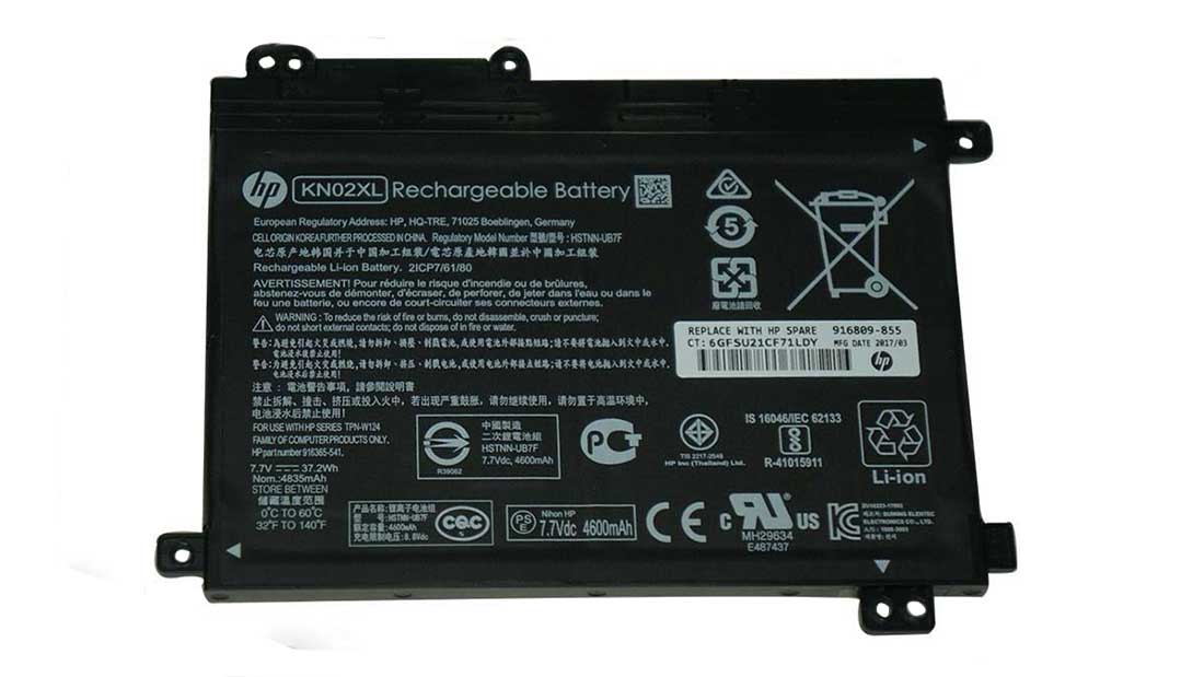Original HP HSTNN-UB7F Battery 37.2Wh 4835mAh