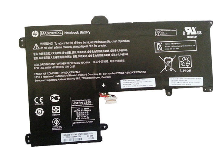 Original 25Wh HP MA02025XL HSTNN-LB5B 721895-421 722232-005 Battery
