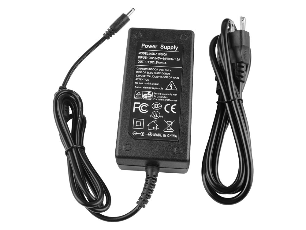 36W Charger Medion Akoya E11201 (MD 61958) AC Adapter + Cable