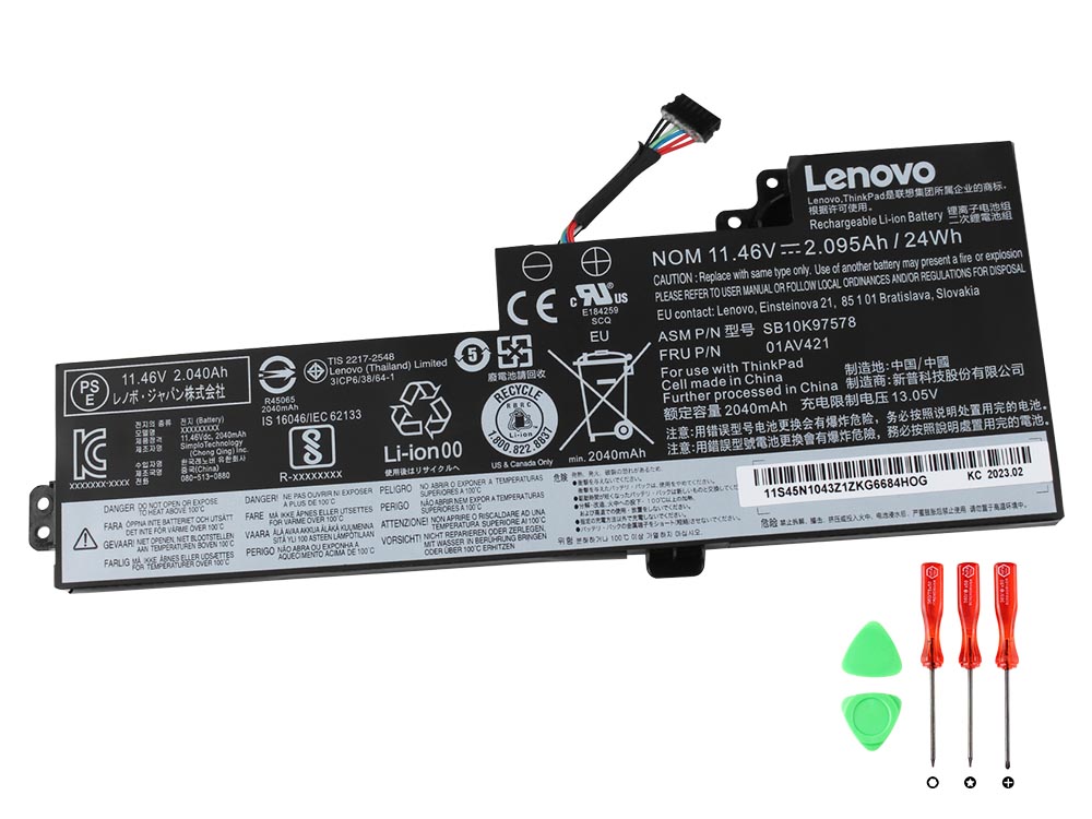 Original Battery Lenovo ThinkPad A285 2095mAh 24Wh