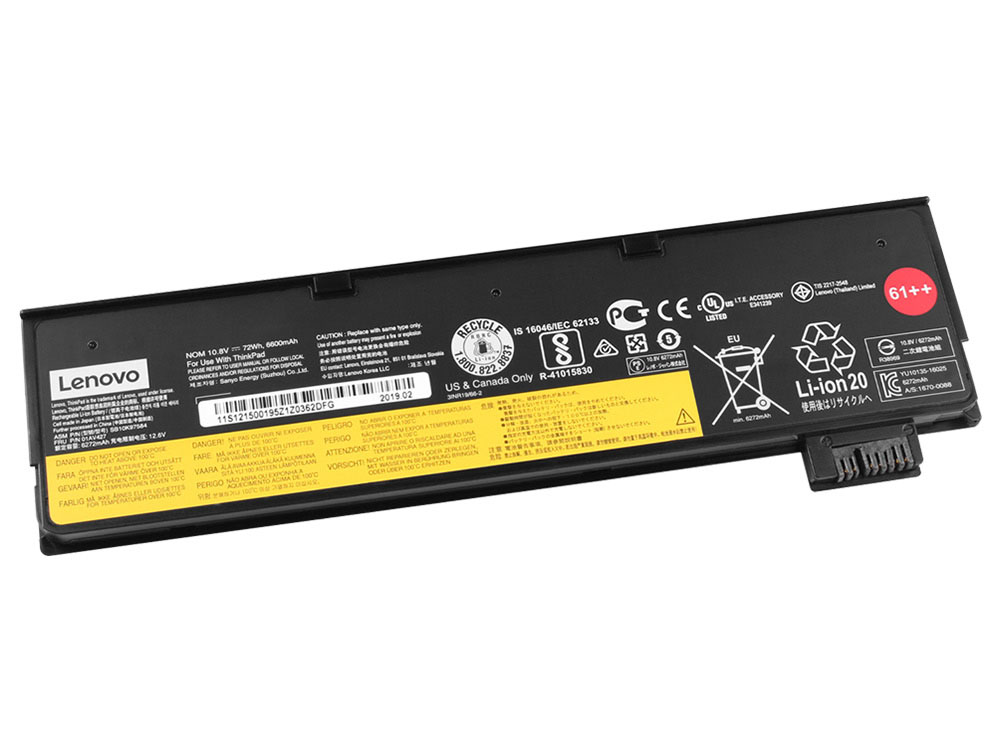 Original Lenovo ThinkPad P51s Battery 72Wh 6600mAh
