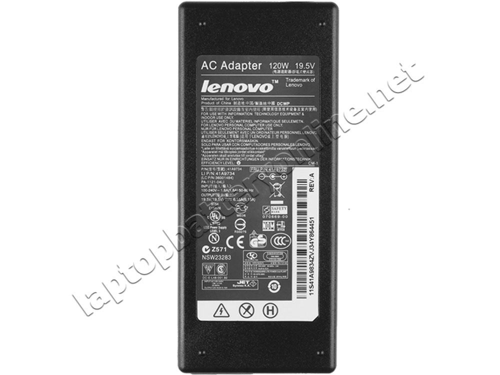 Original 120W Lenovo IdeaPad Y570 0862-6MU AC Adapter Charger Power Supply - Click Image to Close