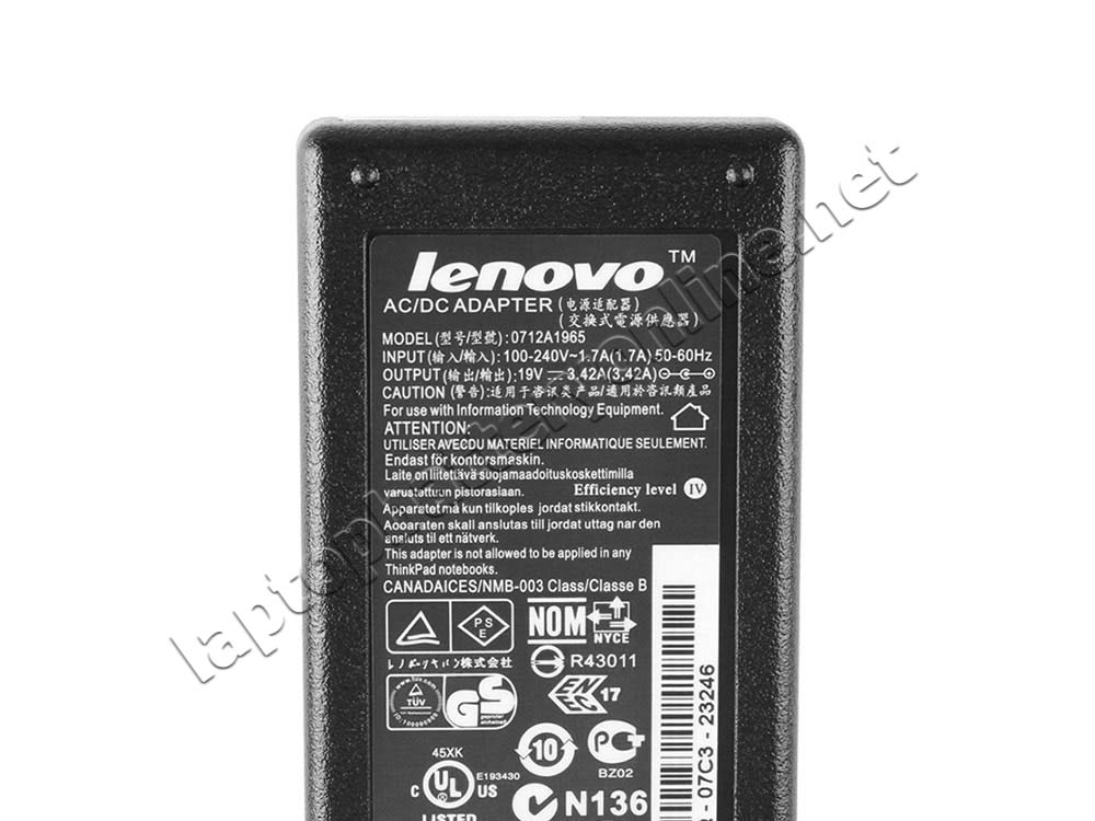 Original 65W Lenovo ThinkCentre M72e 3267-A2U AC Power Supply Adapter - Click Image to Close