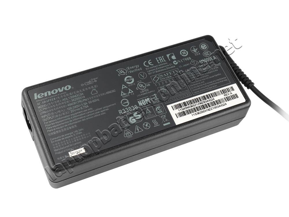 Original 135W Lenovo Delta 45N0362 45N0363 AC Adapter Charger - Click Image to Close
