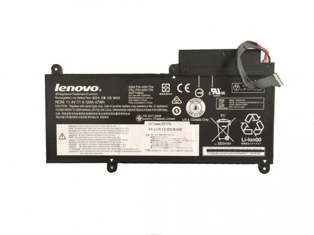 Original Lenovo ThinkPad E460 20ET Battery 47Wh 4120mAh