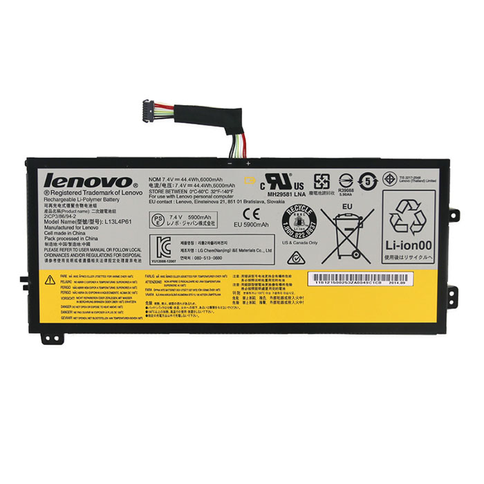 Original Lenovo 121500252 Battery 44.4Wh 6200mAh 4-Cell