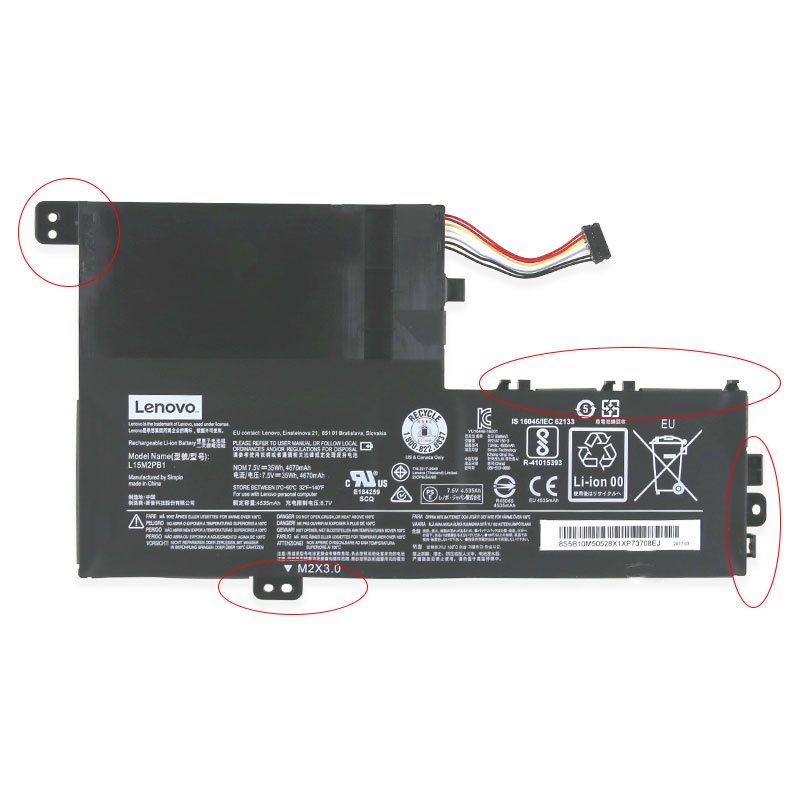 Original Battery Lenovo Yoga 520-14IKB 80X800L3CY 4670mAh 35Wh