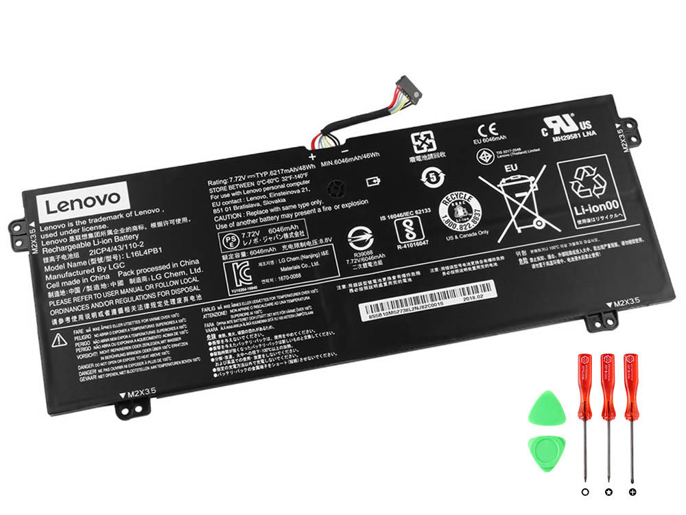 Original Lenovo L16C4PB1 Battery 48Wh 6268mAh