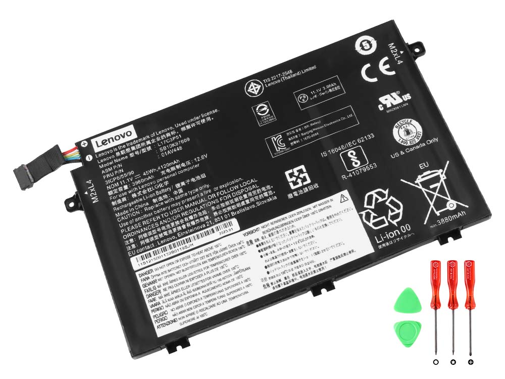 Original Lenovo ThinkPad E480 20KN Battery 45Wh 4050mAh