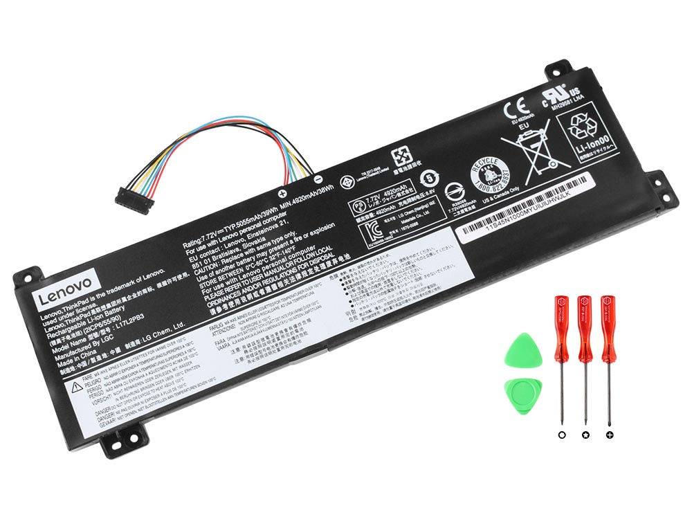 Original Battery Lenovo V130-15IGM 81HL 39Wh