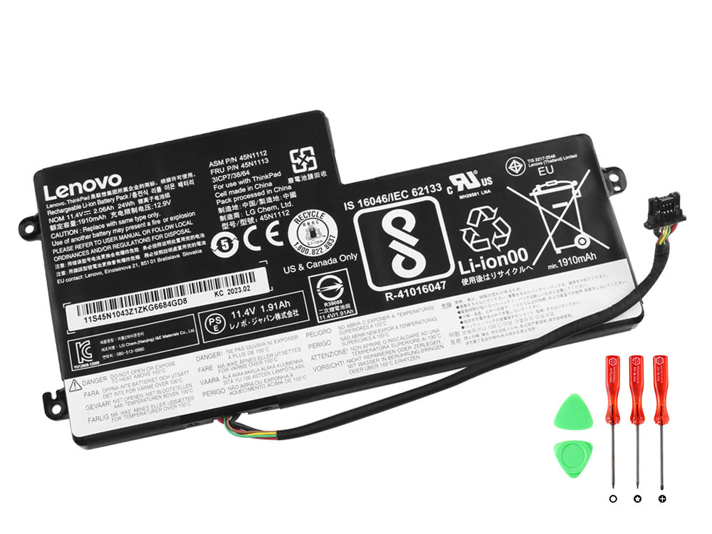 Original Lenovo 00HW032 Battery 24Whr