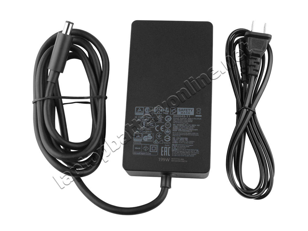 Original 199W Microsoft 1931 AC Adapter Charger + Power Cord